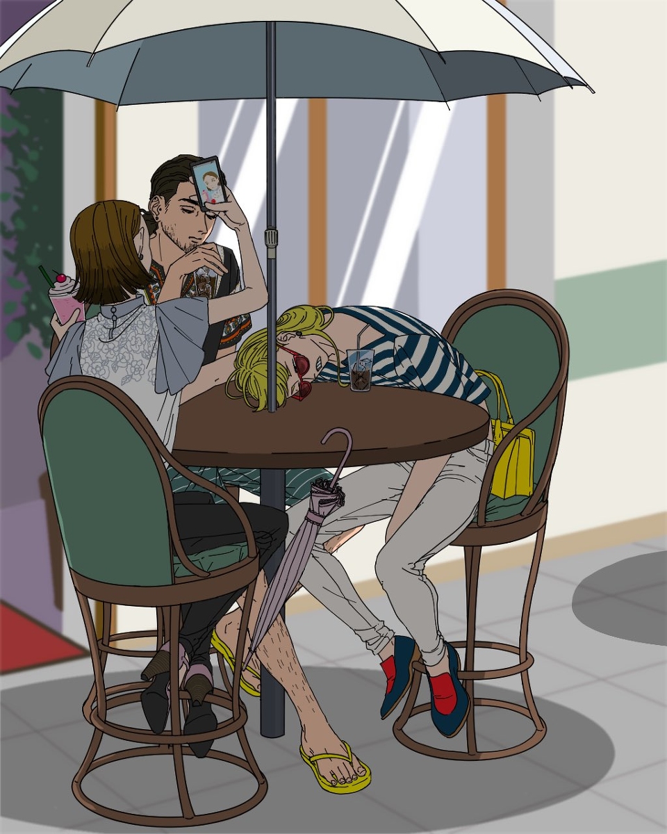 This is a pixiv picture whose title is とある夏の日.