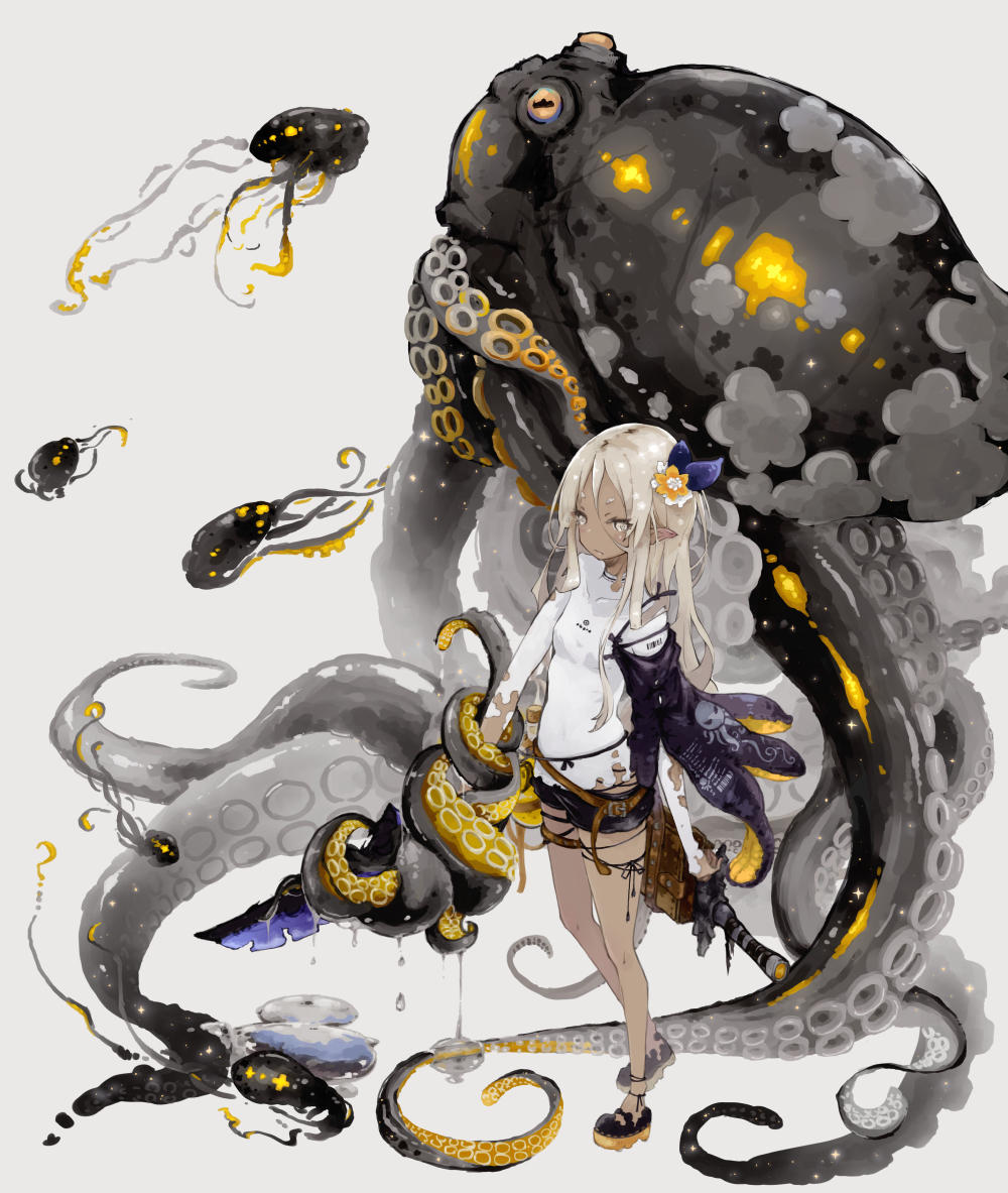 This is a pixiv picture whose title is タコ.