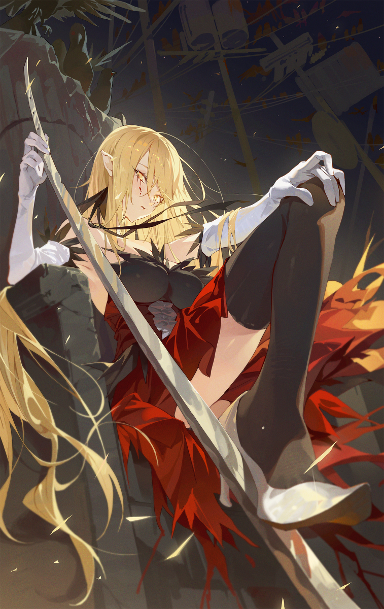 This is a pixiv picture whose title is キスショット・アセロラオリオン・ハートアンダーブレード🦇.