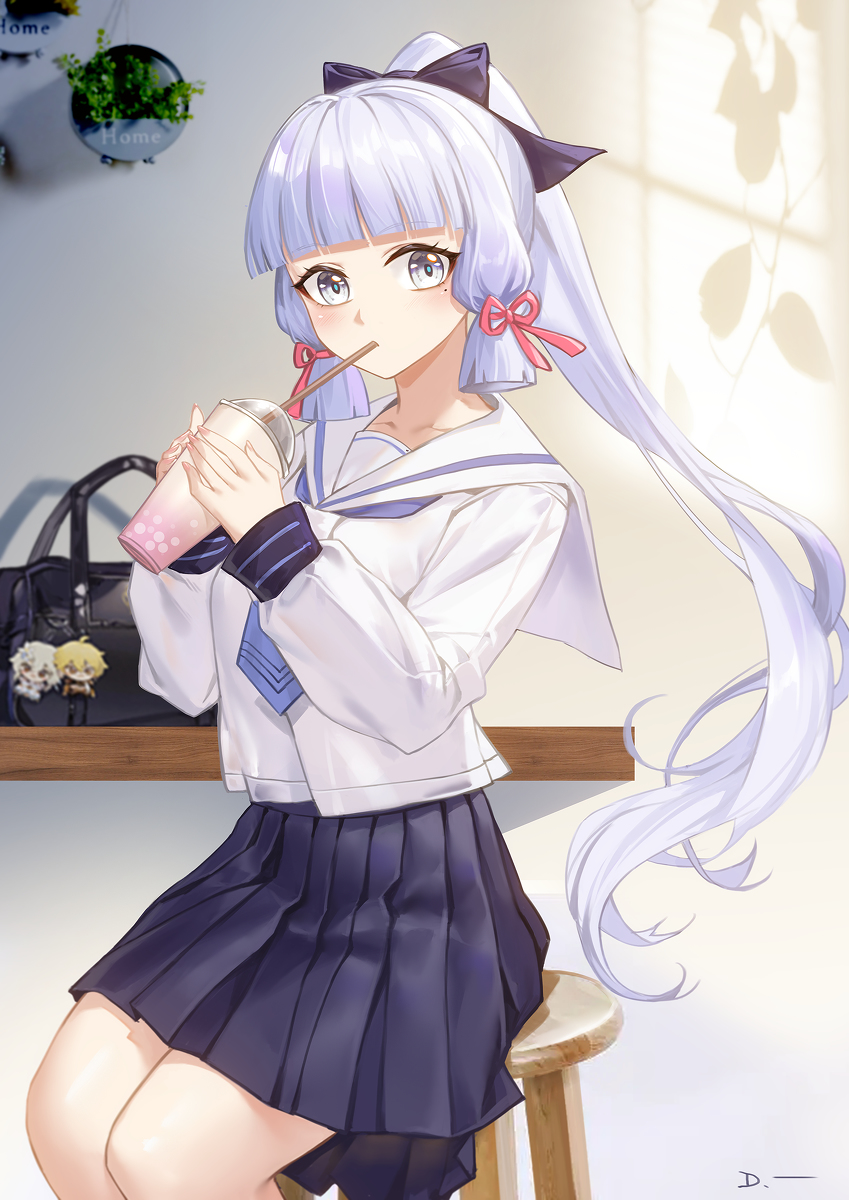 This is a pixiv picture whose title is 大小姐高中日常.