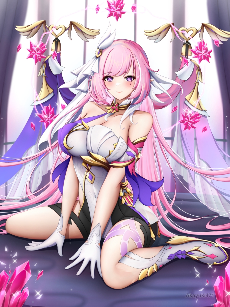 This is a pixiv picture whose title is Elysia Herrscher - Honkai Impact.