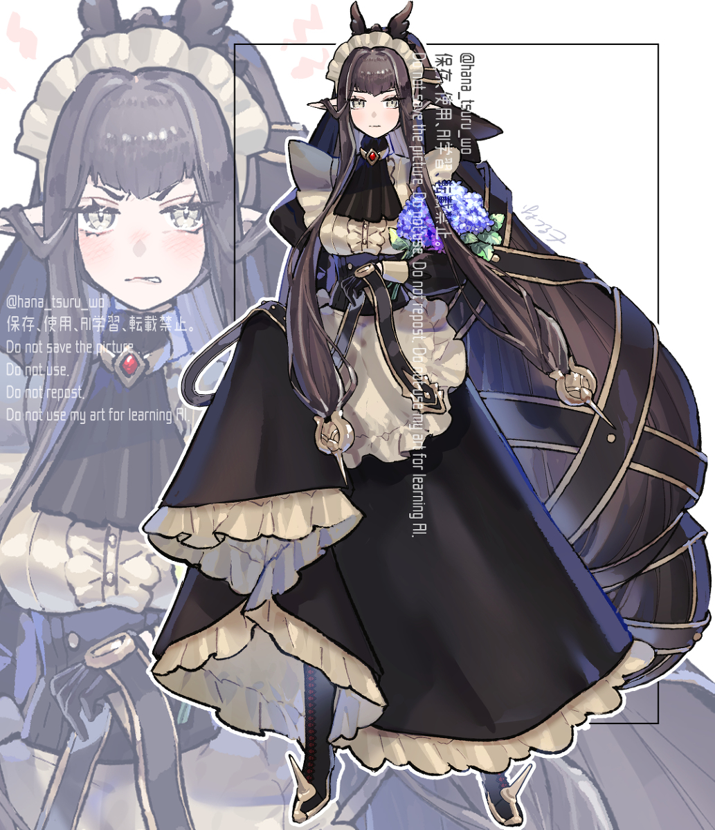 This is a pixiv picture whose title is 【メイド週間】セミラミス.