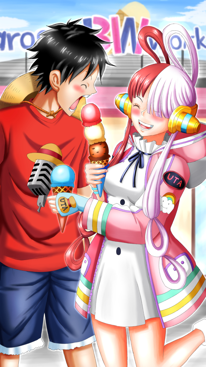 This is a pixiv picture whose title is ウタアイスデート中.