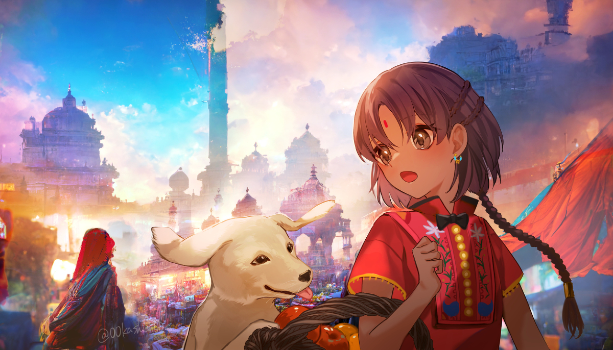 This is a pixiv picture whose title is またどこかの世界で.