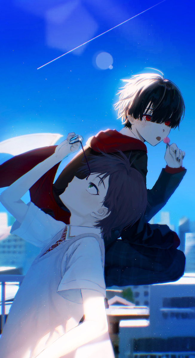 This is a pixiv picture whose title is 学校.