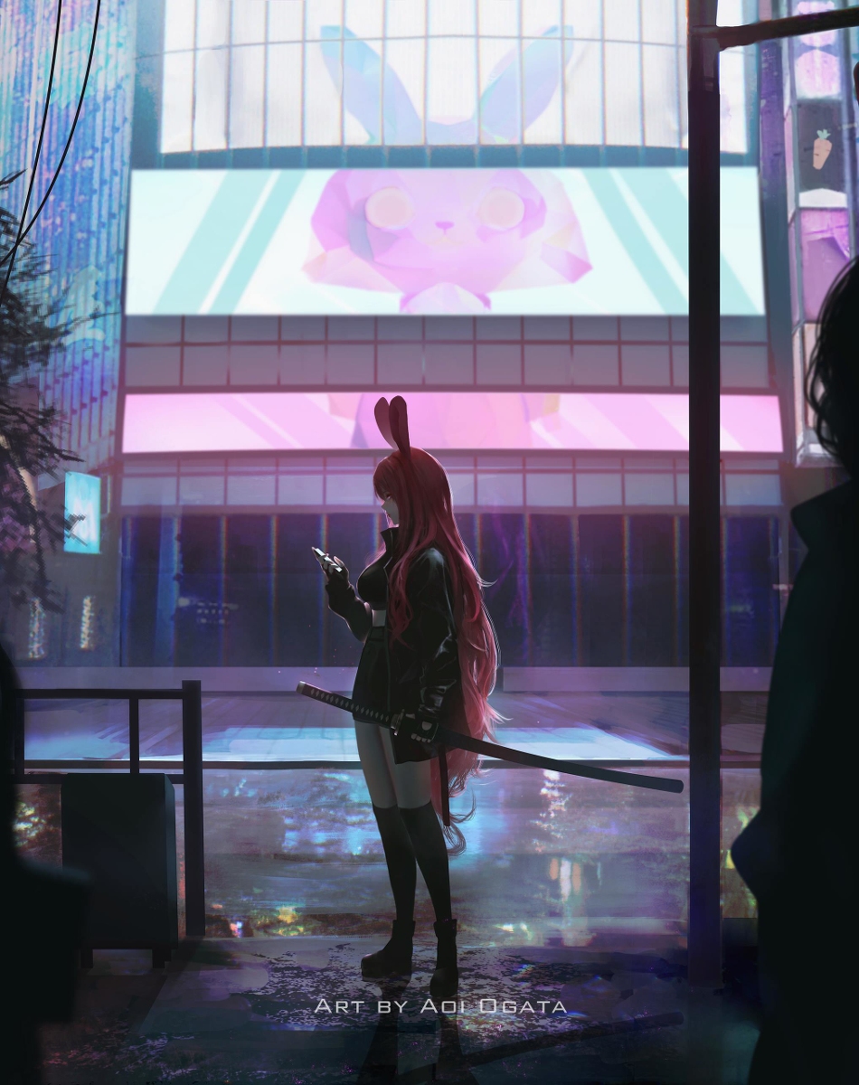 This is a pixiv picture whose title is Shoyo Bunny Vtuber.