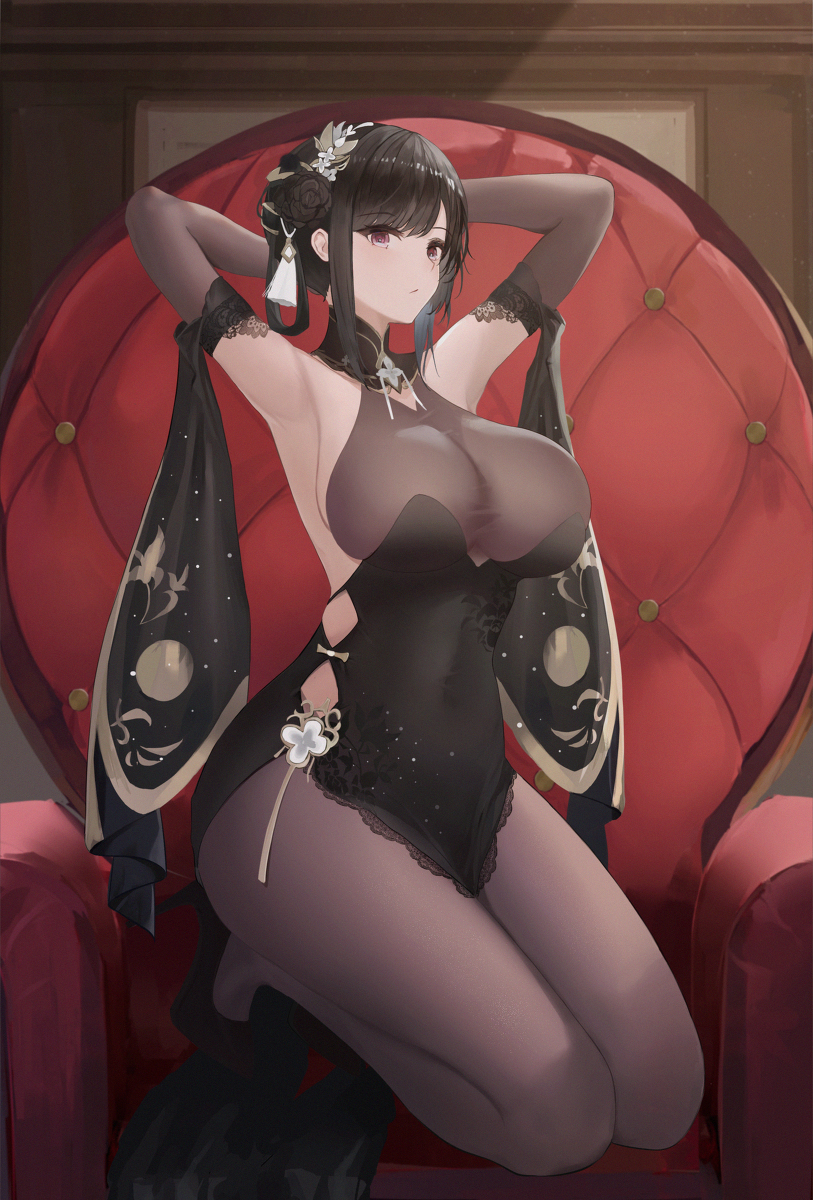 This is a pixiv picture whose title is 碧蓝航线镇海.