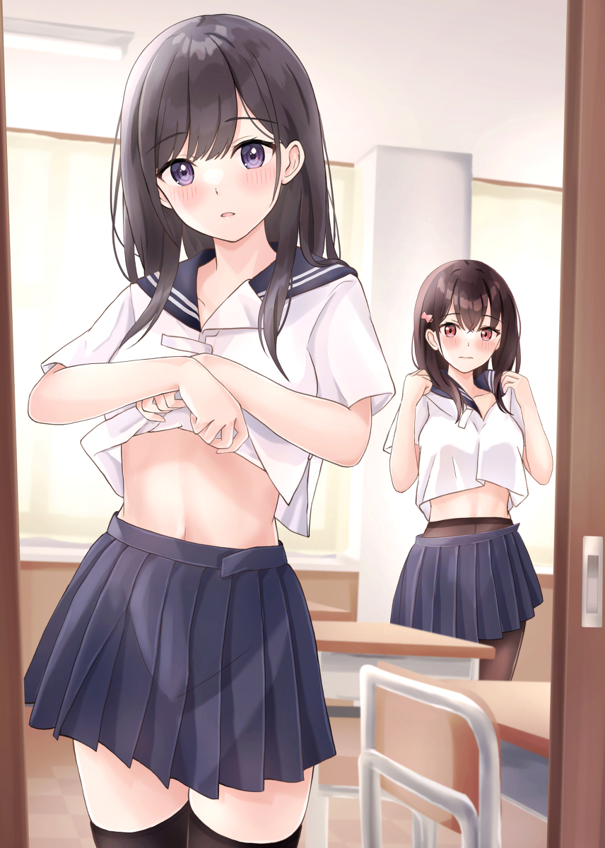 This is a pixiv picture whose title is 「あっ……」.