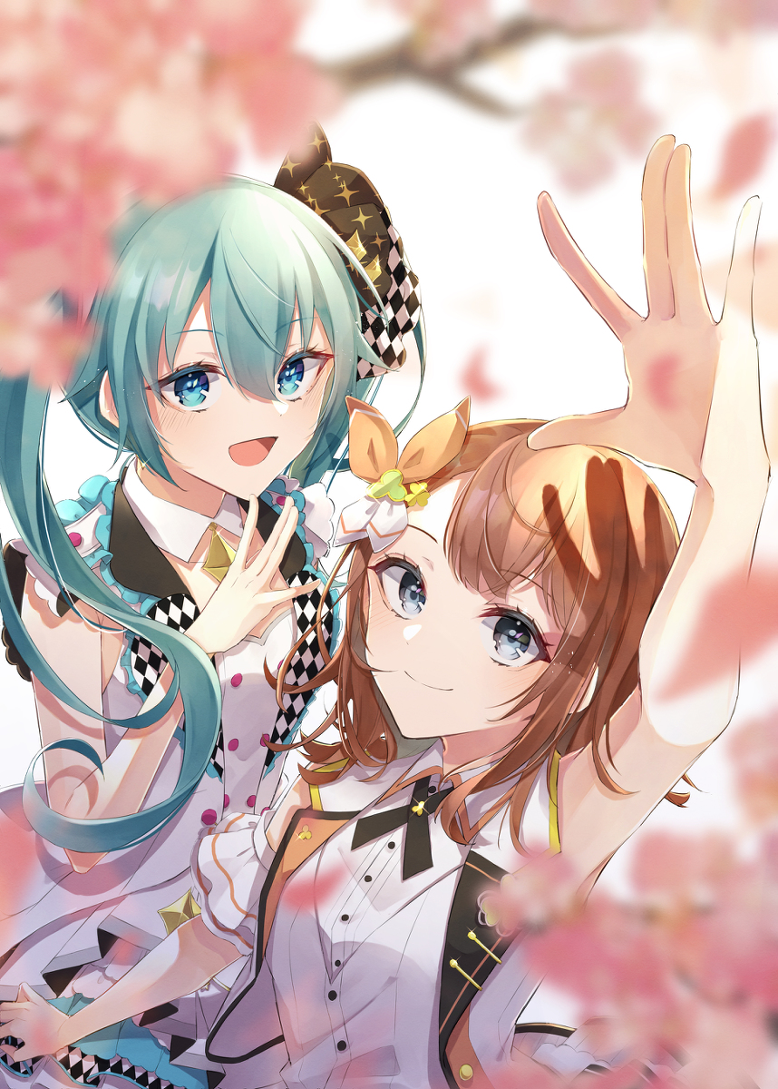 This is a pixiv picture whose title is 【プロセカ】モモジャン！.