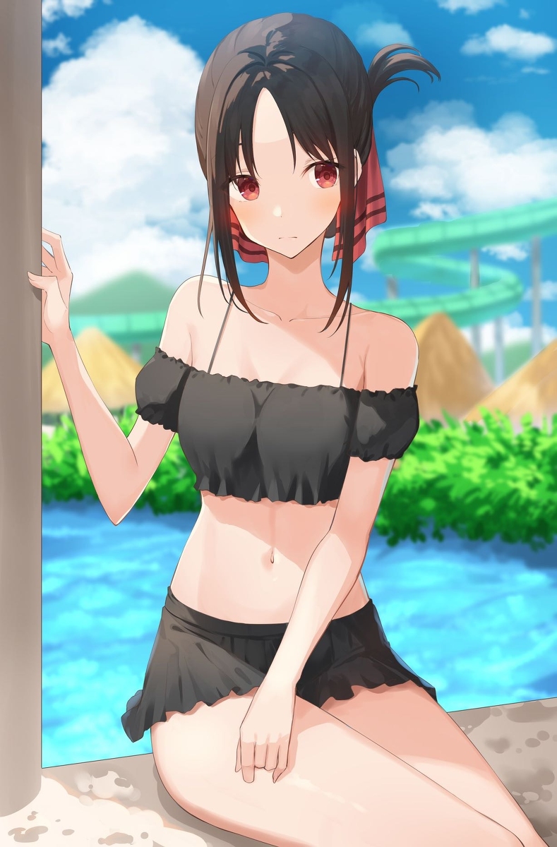 This is a pixiv picture whose title is サマーかぐや様.
