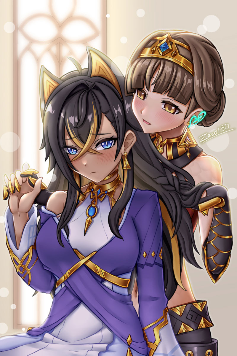This is a pixiv picture whose title is ドニアザード x ディシア.