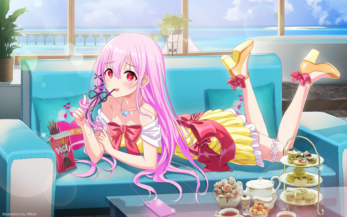 This is a pixiv picture whose title is ポッキーゲームwithキサラ.