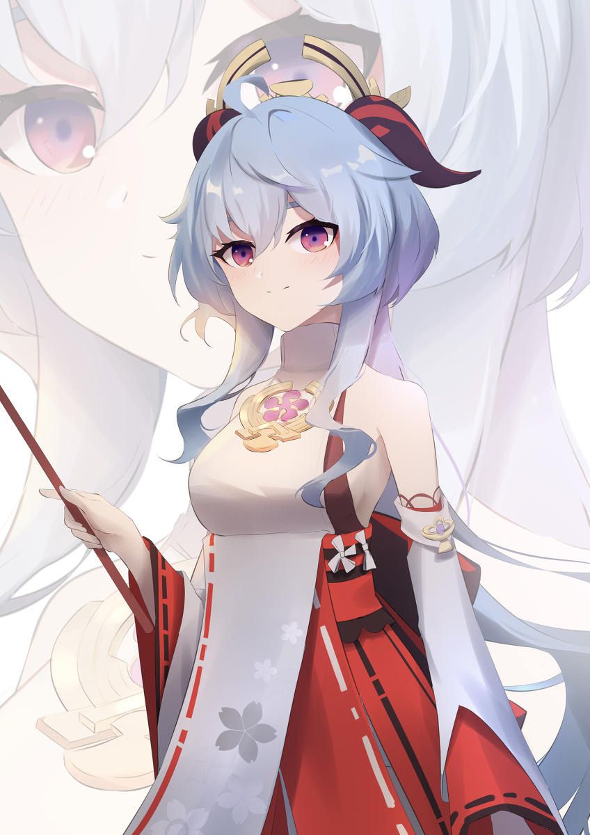 This is a pixiv picture whose title is 日绘，八重甘雨.