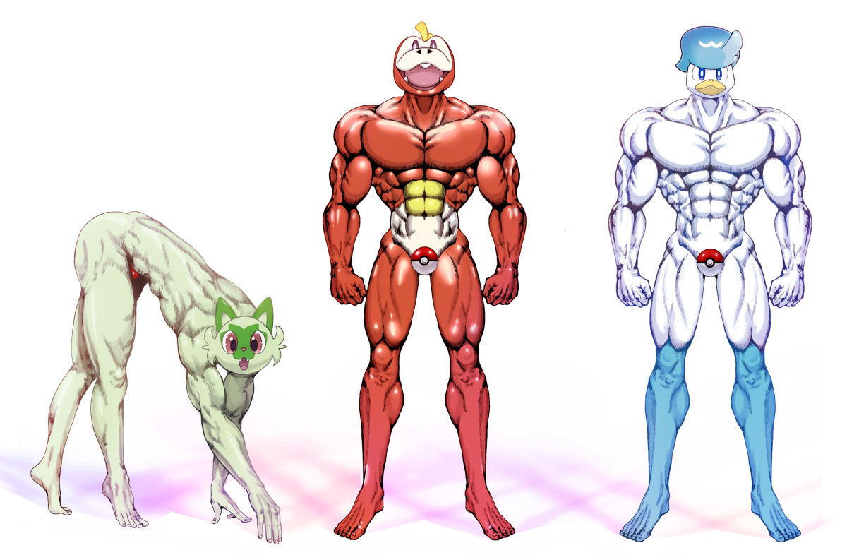 This is a pixiv picture whose title is パルデア御三家.