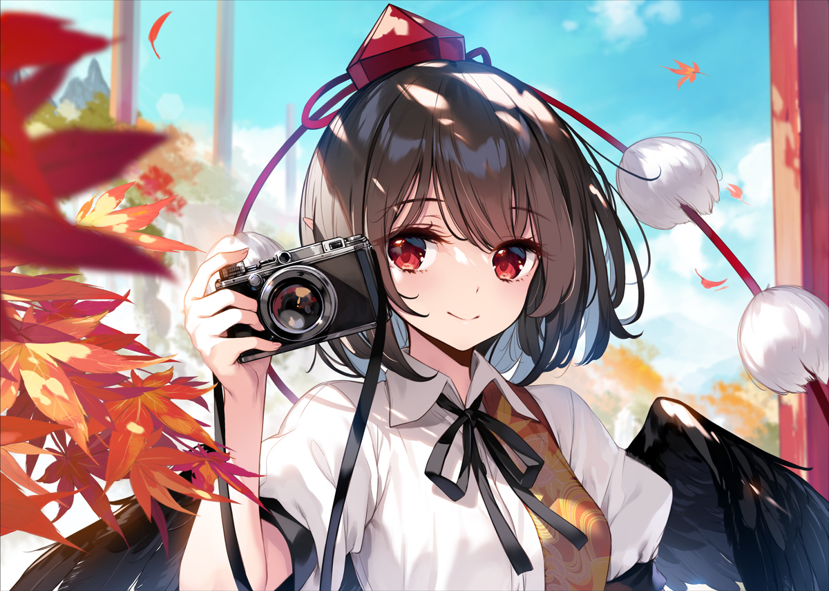 This is a pixiv picture whose title is 2023年「文々。新聞友の会カレンダー」表紙.