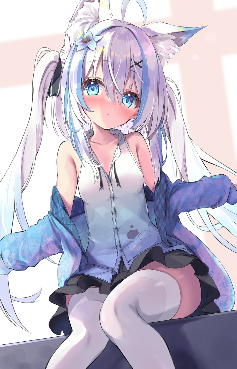 This is a pixiv picture whose title is 🐱.