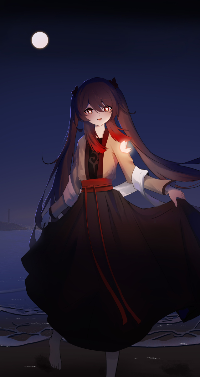 This is a pixiv picture whose title is 日绘，胡桃~.