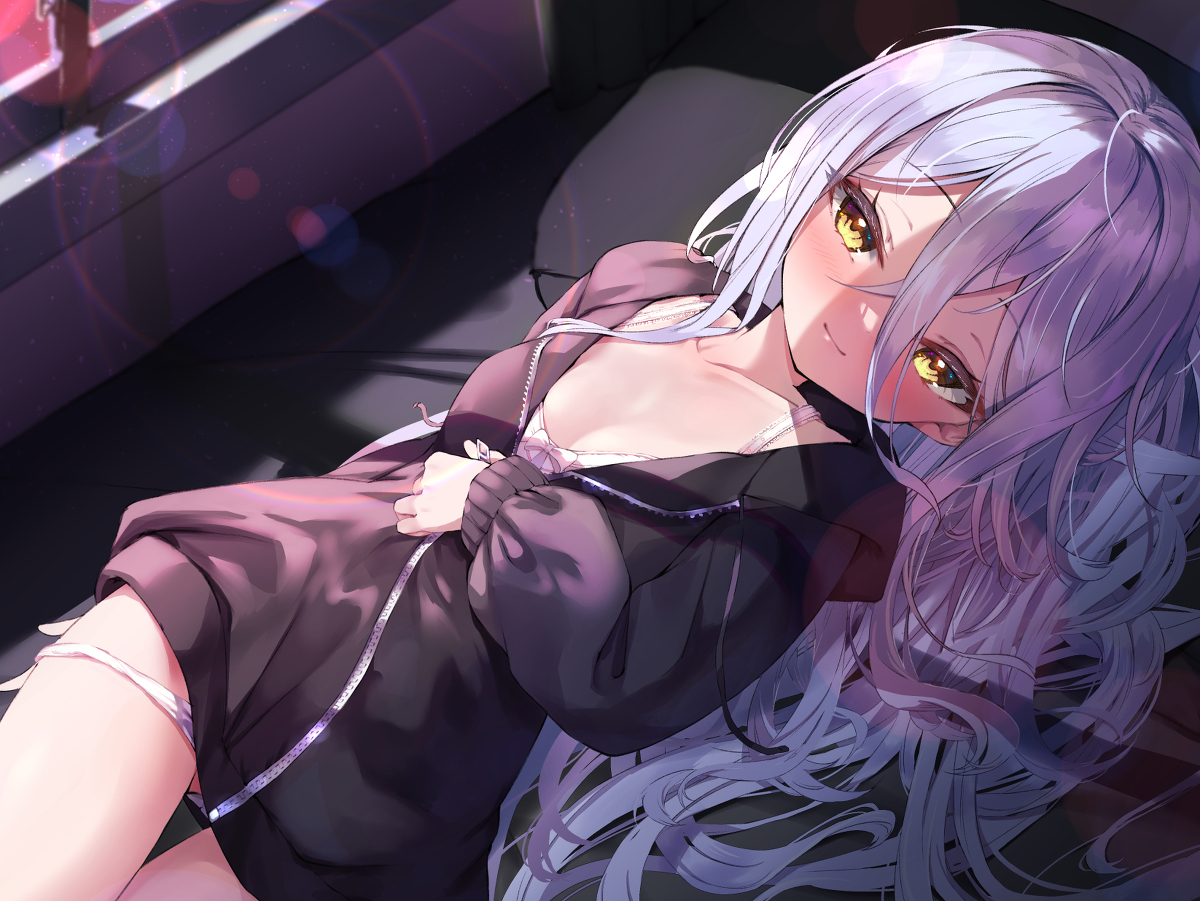 This is a pixiv picture whose title is お兄さん、終わりまでの暇つぶしをしよう…？.