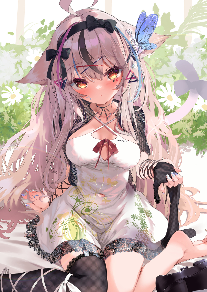 This is a pixiv picture whose title is 🖤.