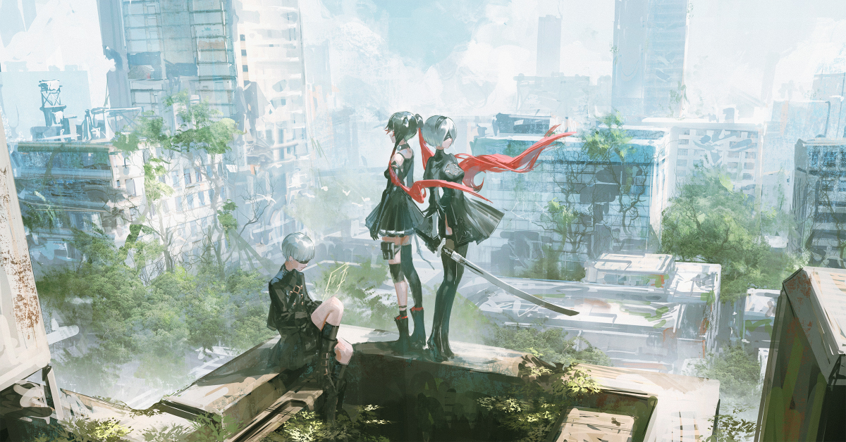This is a pixiv picture whose title is パニグレNieRコラボ.