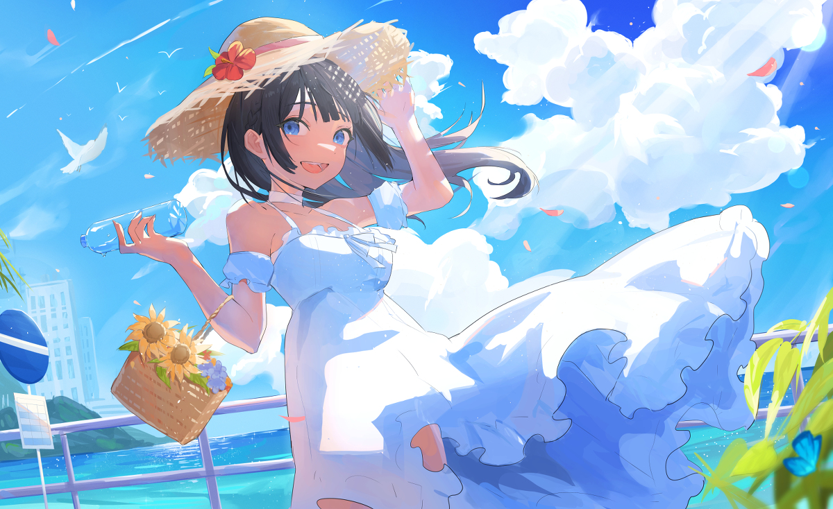 This is a pixiv picture whose title is 旅.
