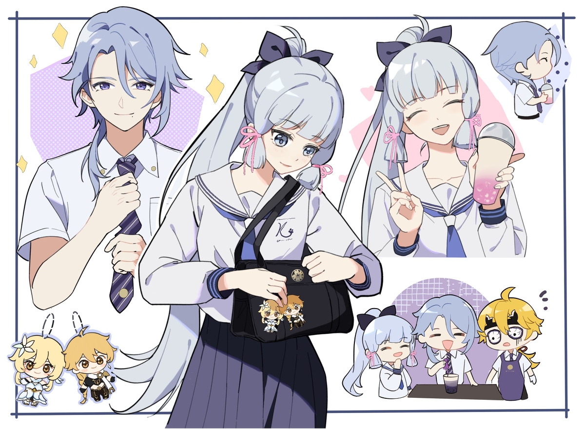 This is a pixiv picture whose title is 联动周边可爱捏.