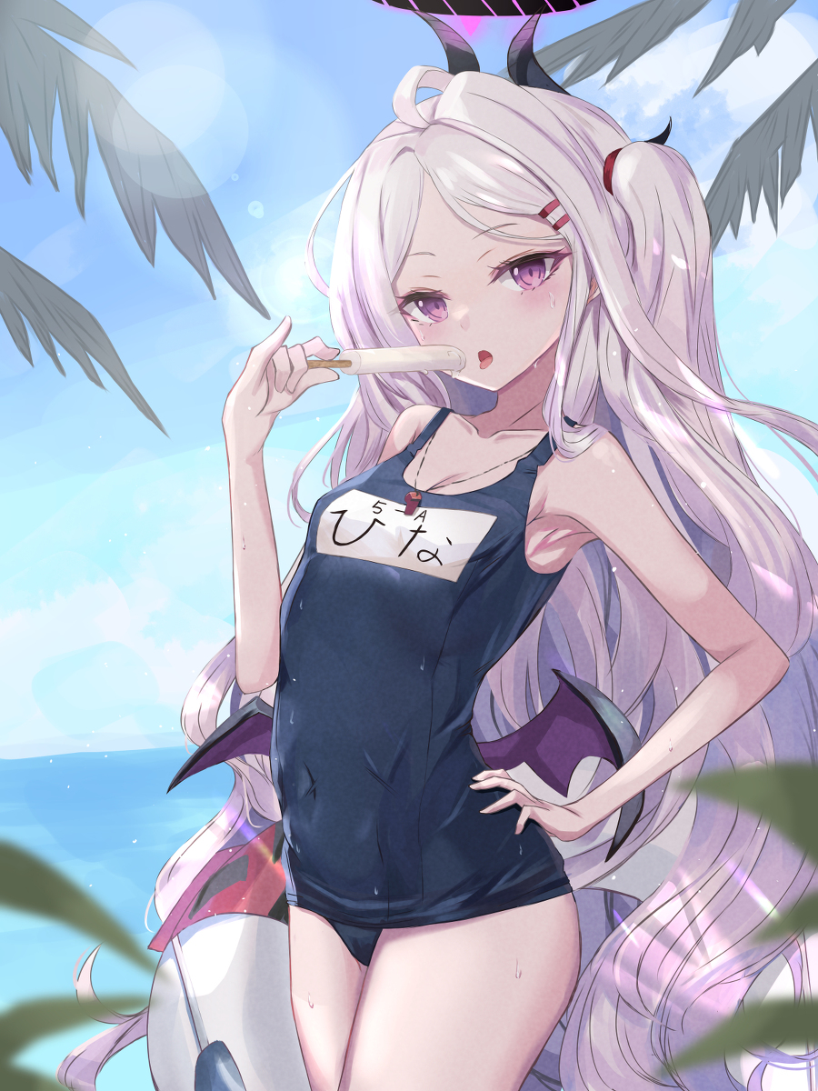 This is a pixiv picture whose title is 水着ヒナ.