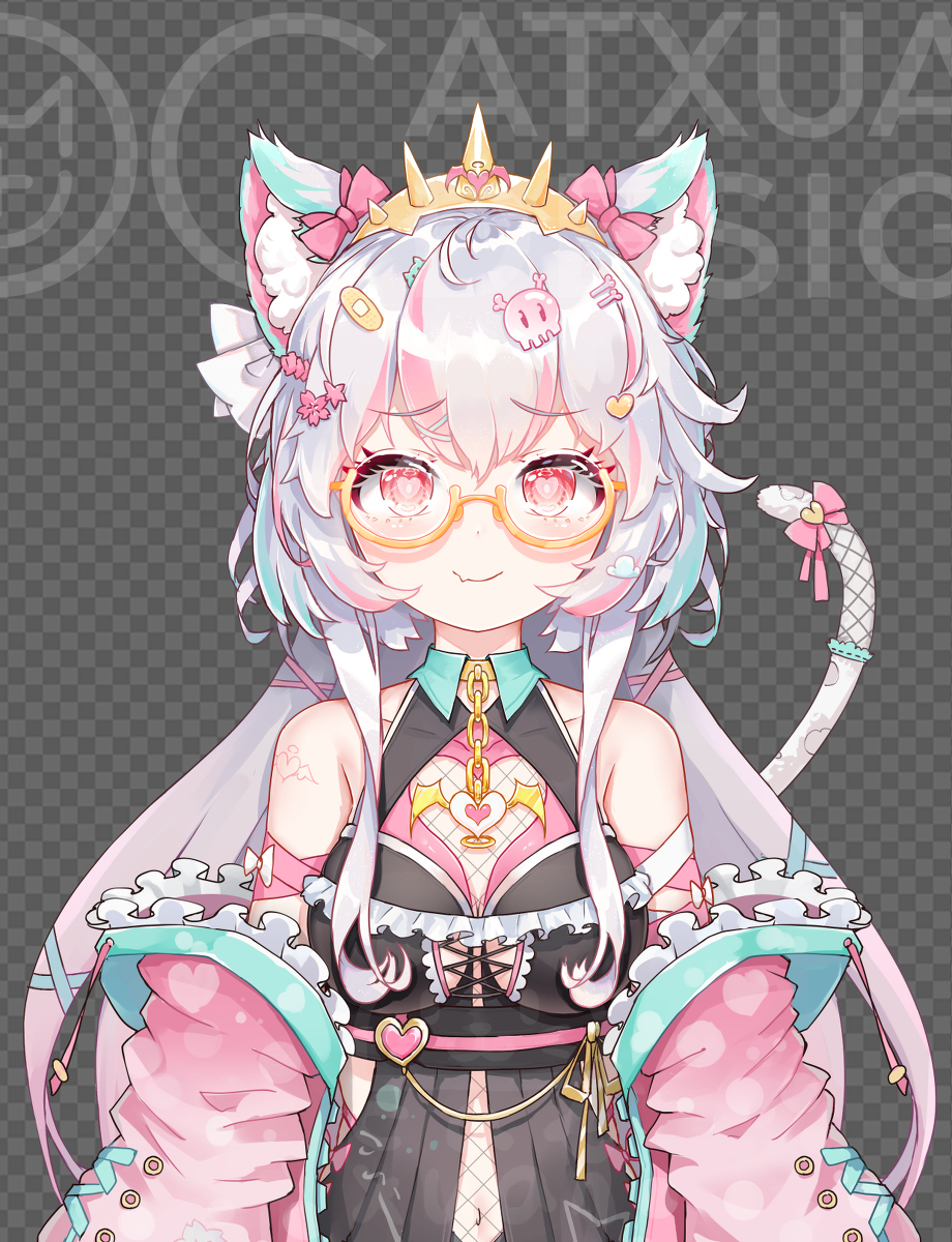 This is a pixiv picture whose title is @桜雲Sakumo  喜欢捣蛋蛋 睡觉钻被窝的 一脸正气魅魔猫.