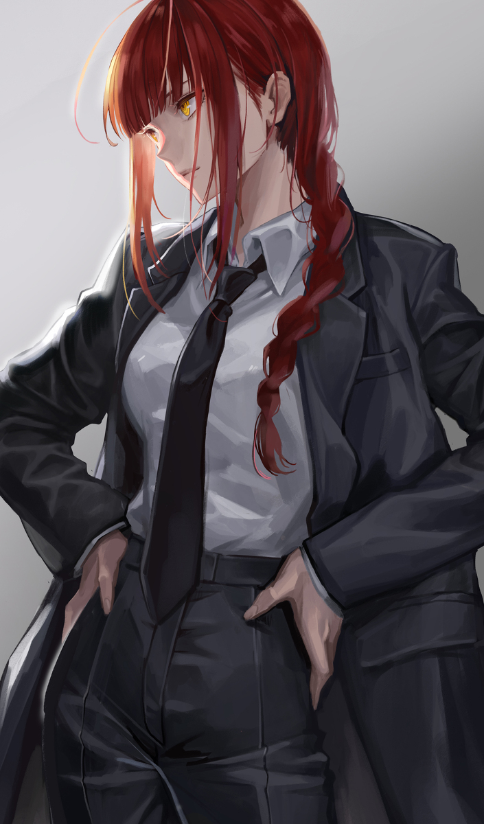 This is a pixiv picture whose title is Makima.