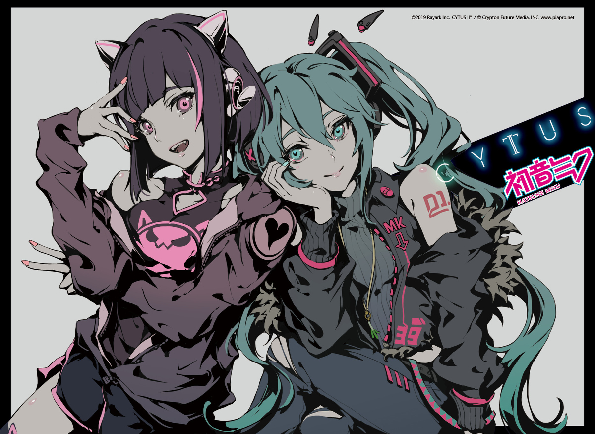 This is a pixiv picture whose title is Cytus II x Miku.