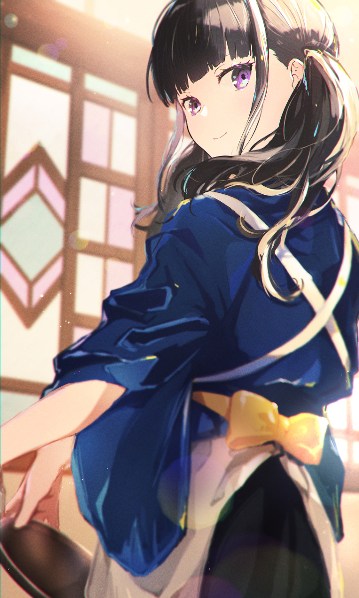 This is a pixiv picture whose title is リコリコたきな.