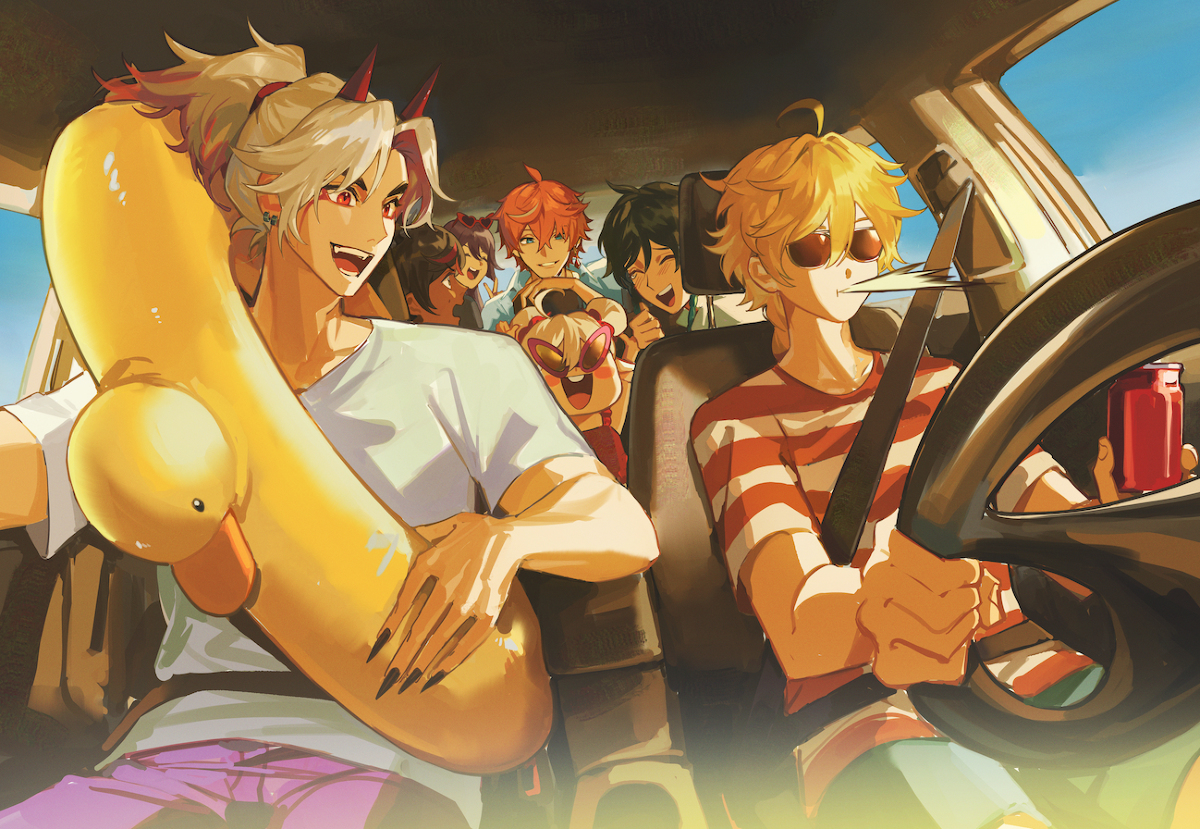 This is a pixiv picture whose title is 原神 log.