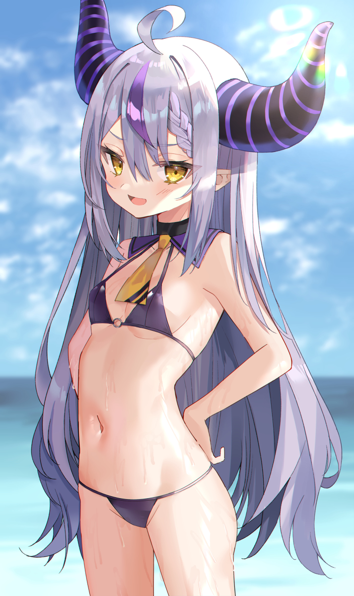 This is a pixiv picture whose title is ラプ様水着.