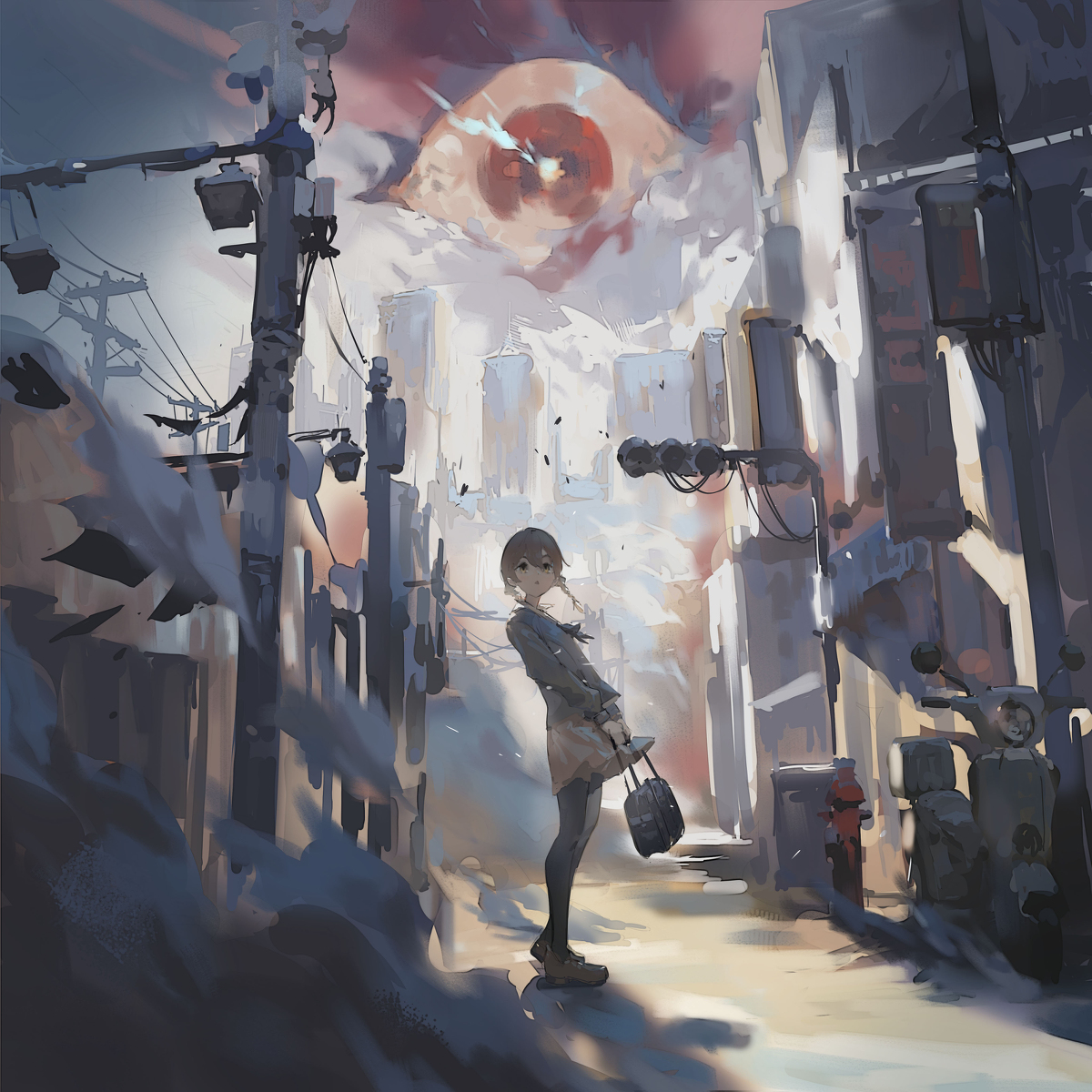 This is a pixiv picture whose title is 城市.