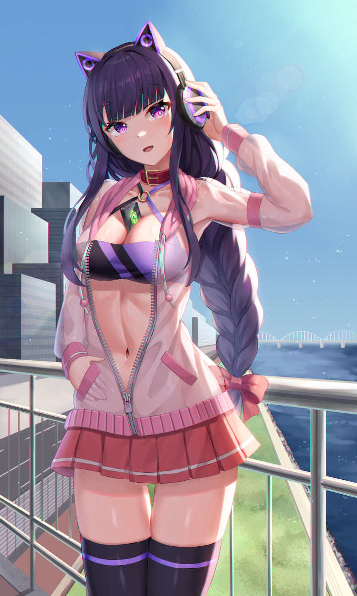 This is a pixiv picture whose title is Raiden in Casual outfit!.