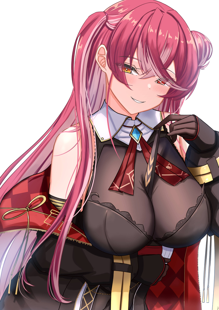 This is a pixiv picture whose title is マリン船長　新衣装.