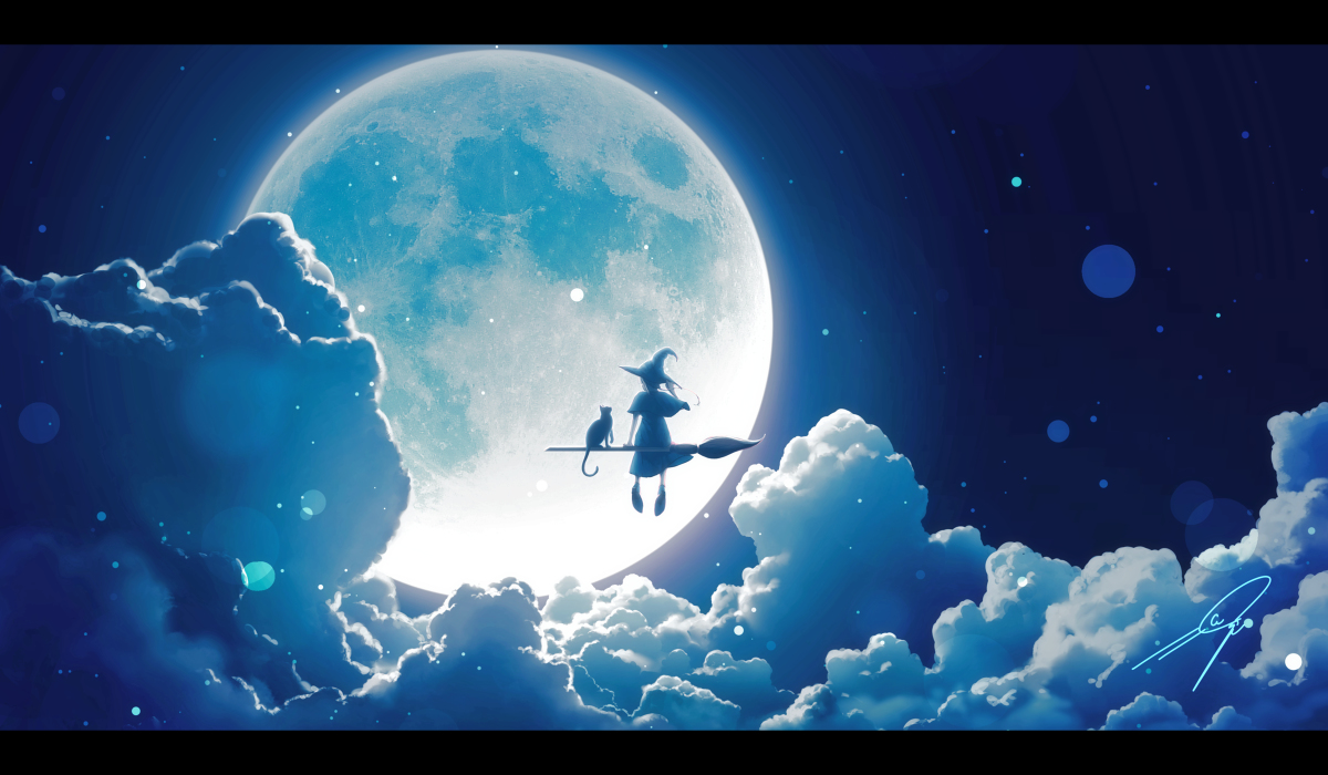 This is a pixiv picture whose title is 浪漫飛行.