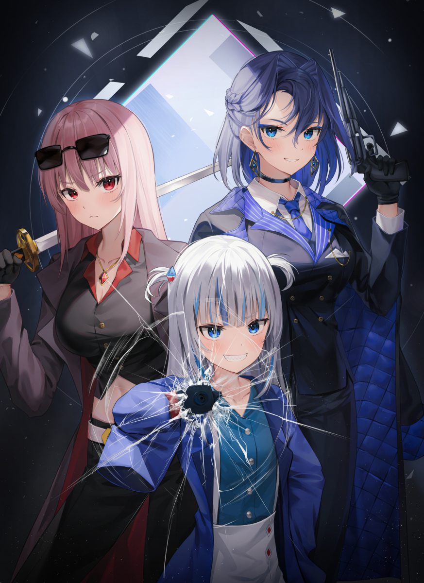 This is a pixiv picture whose title is ホロマフィア.