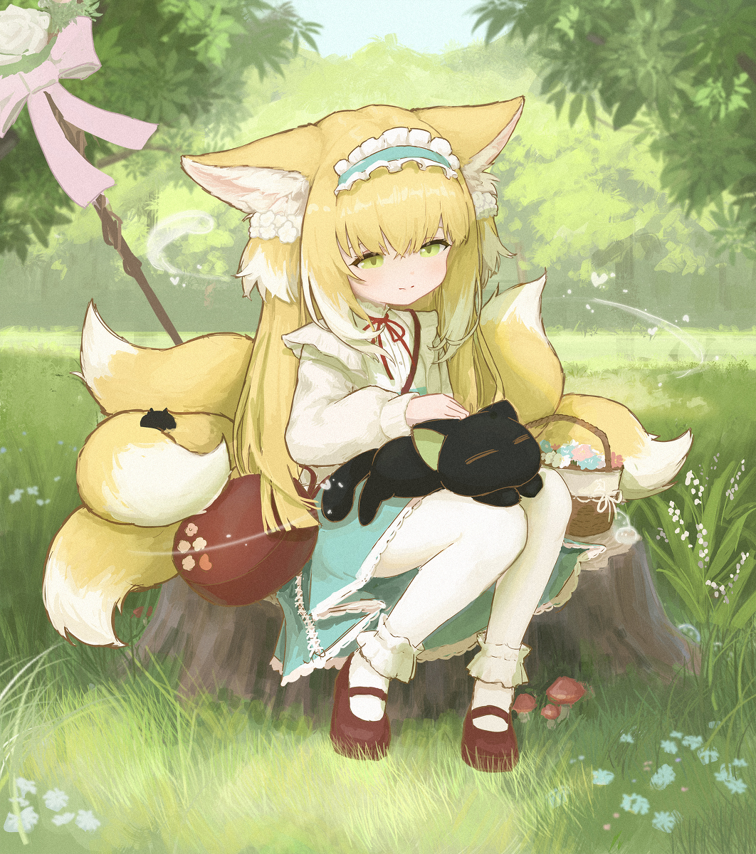 This is a pixiv picture whose title is 铃兰-春之颂.