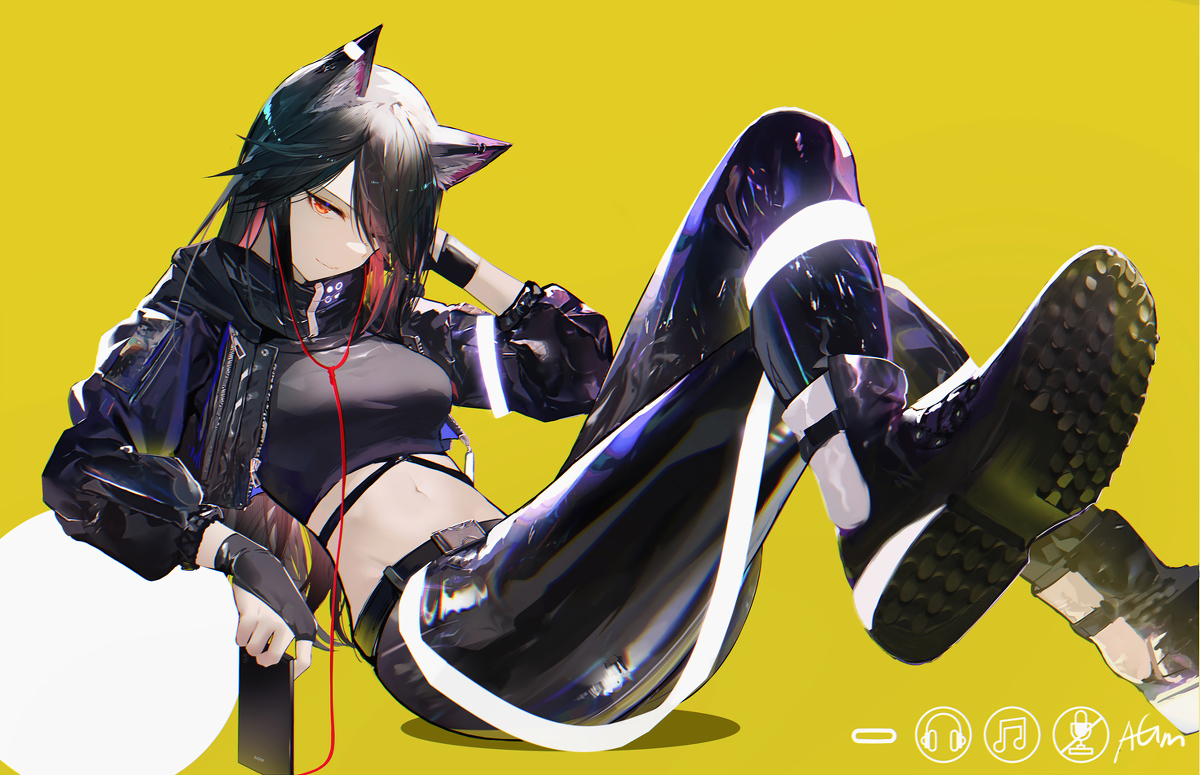 This is a pixiv picture whose title is 音乐狗.