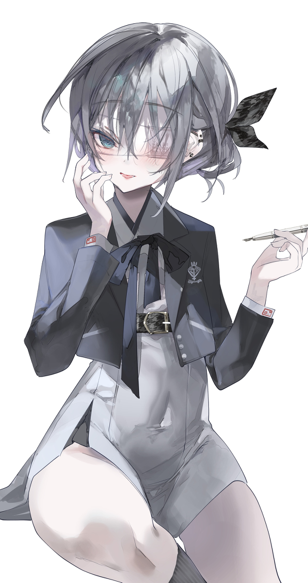 This is a pixiv picture whose title is 葉一（お勉強バージョン）.