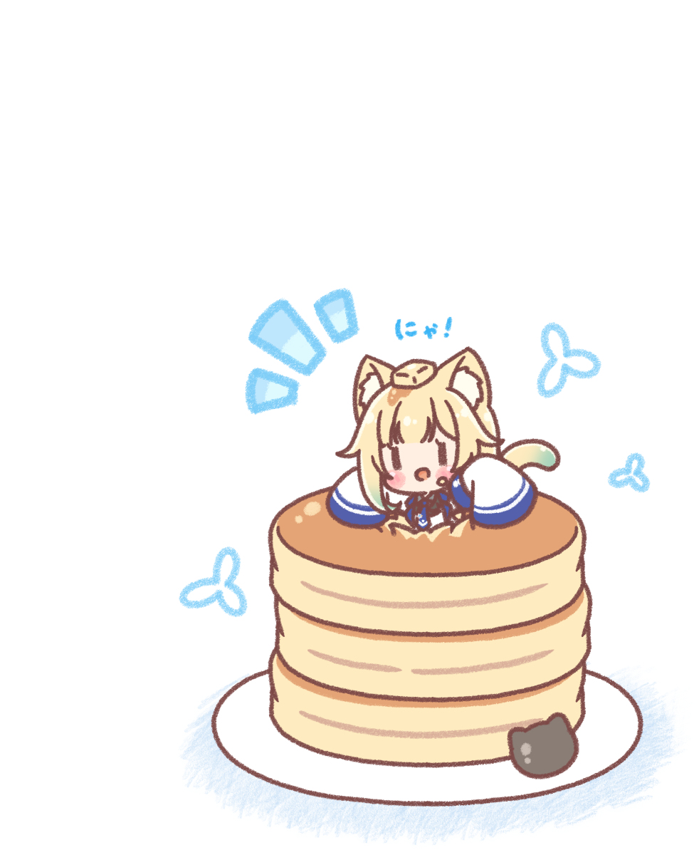 This is a pixiv picture whose title is ねこたそまる🥞.