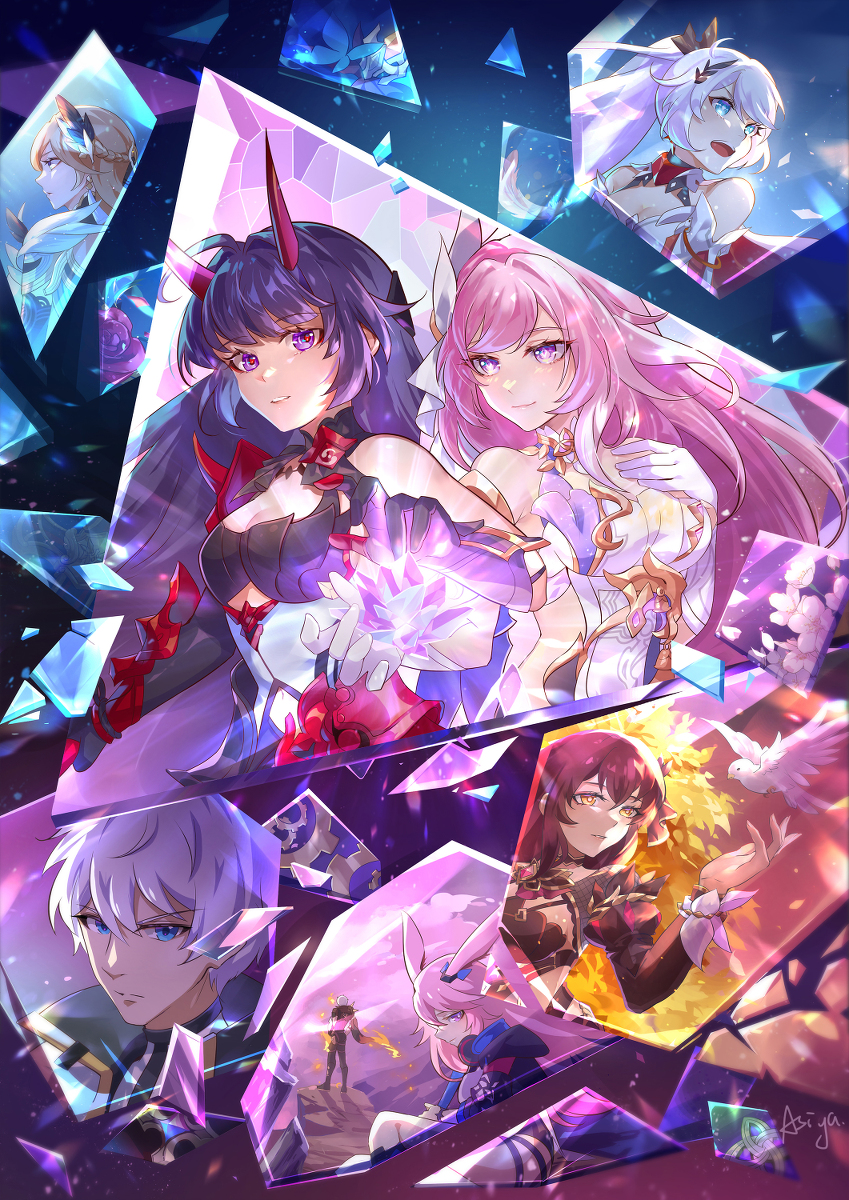This is a pixiv picture whose title is Crystal flower.