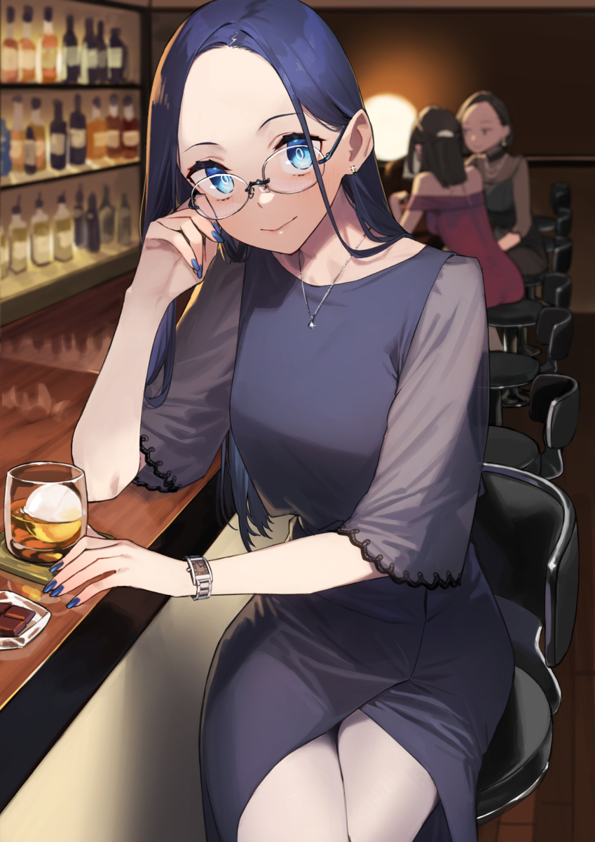 This is a pixiv picture whose title is 近視の姉＃75.