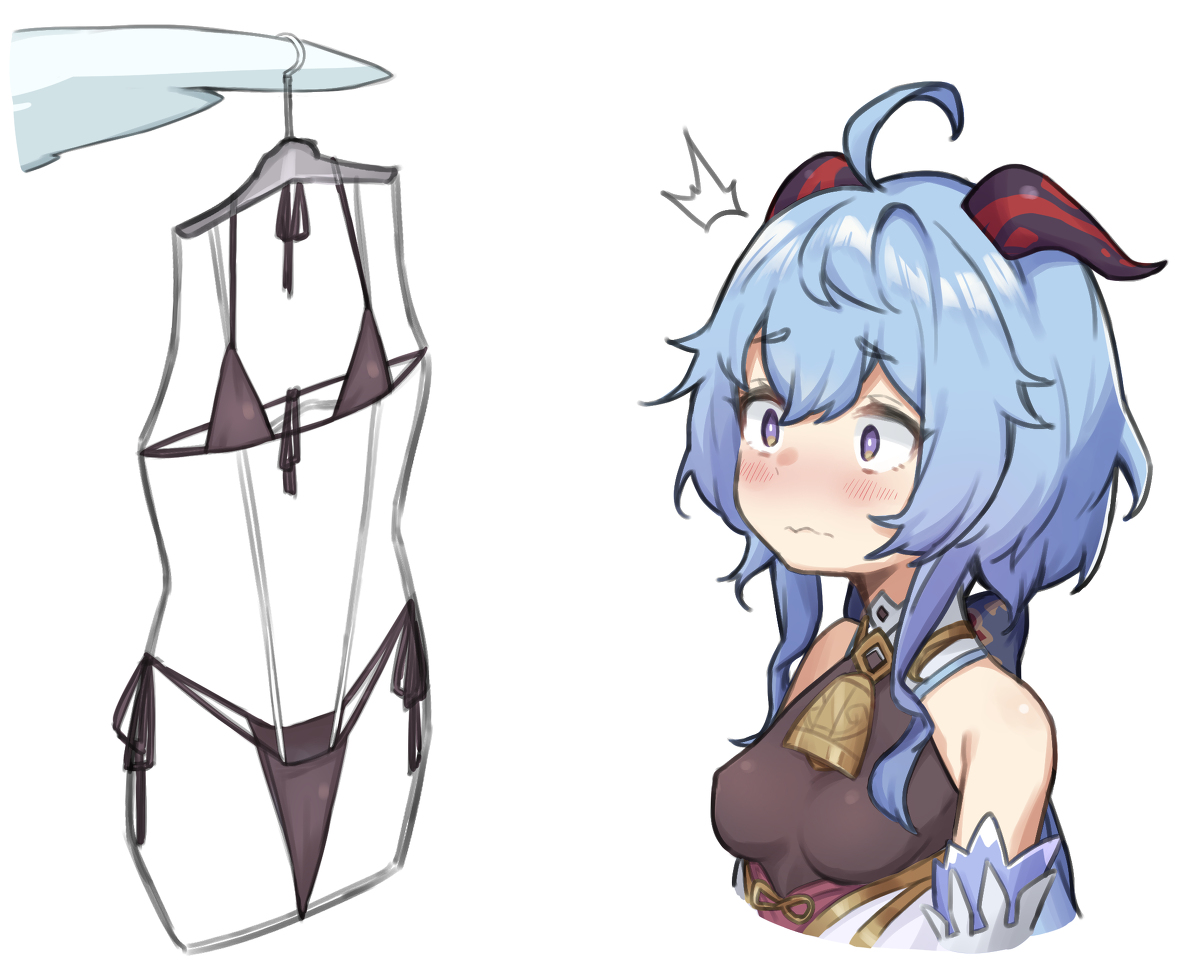 This is a pixiv picture whose title is 甘雨.