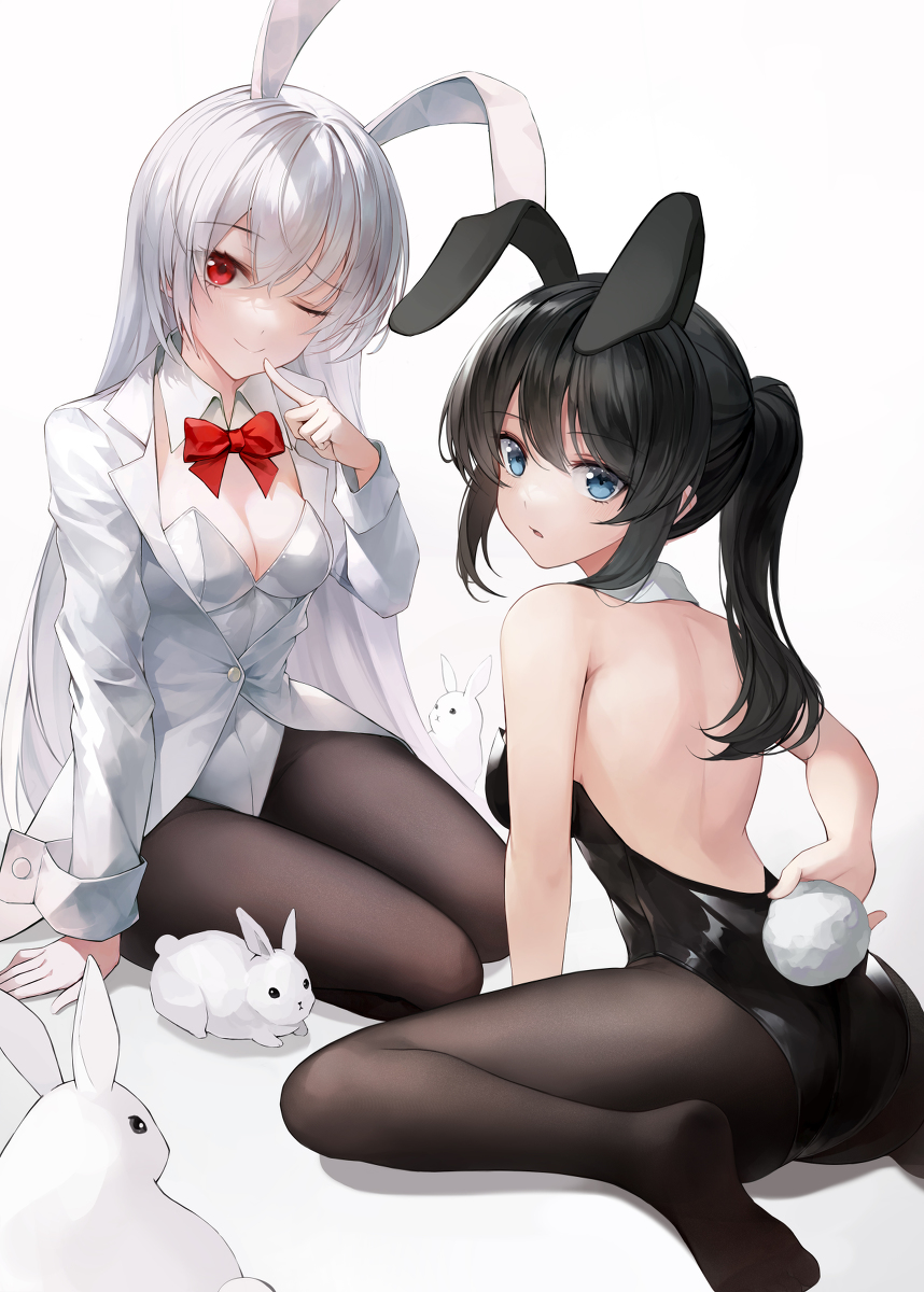 This is a pixiv picture whose title is 🐰.