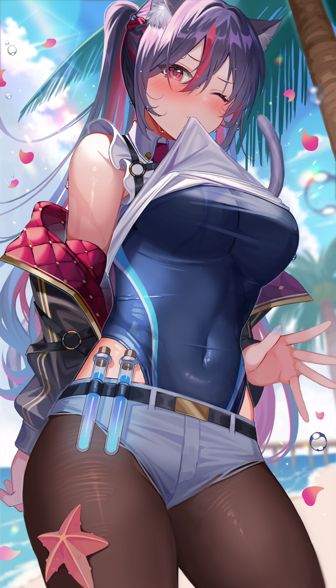 This is a pixiv picture whose title is nya🐈.