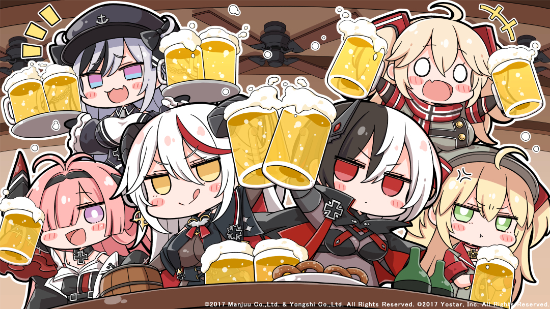 This is a pixiv picture whose title is ビールで乾杯！.