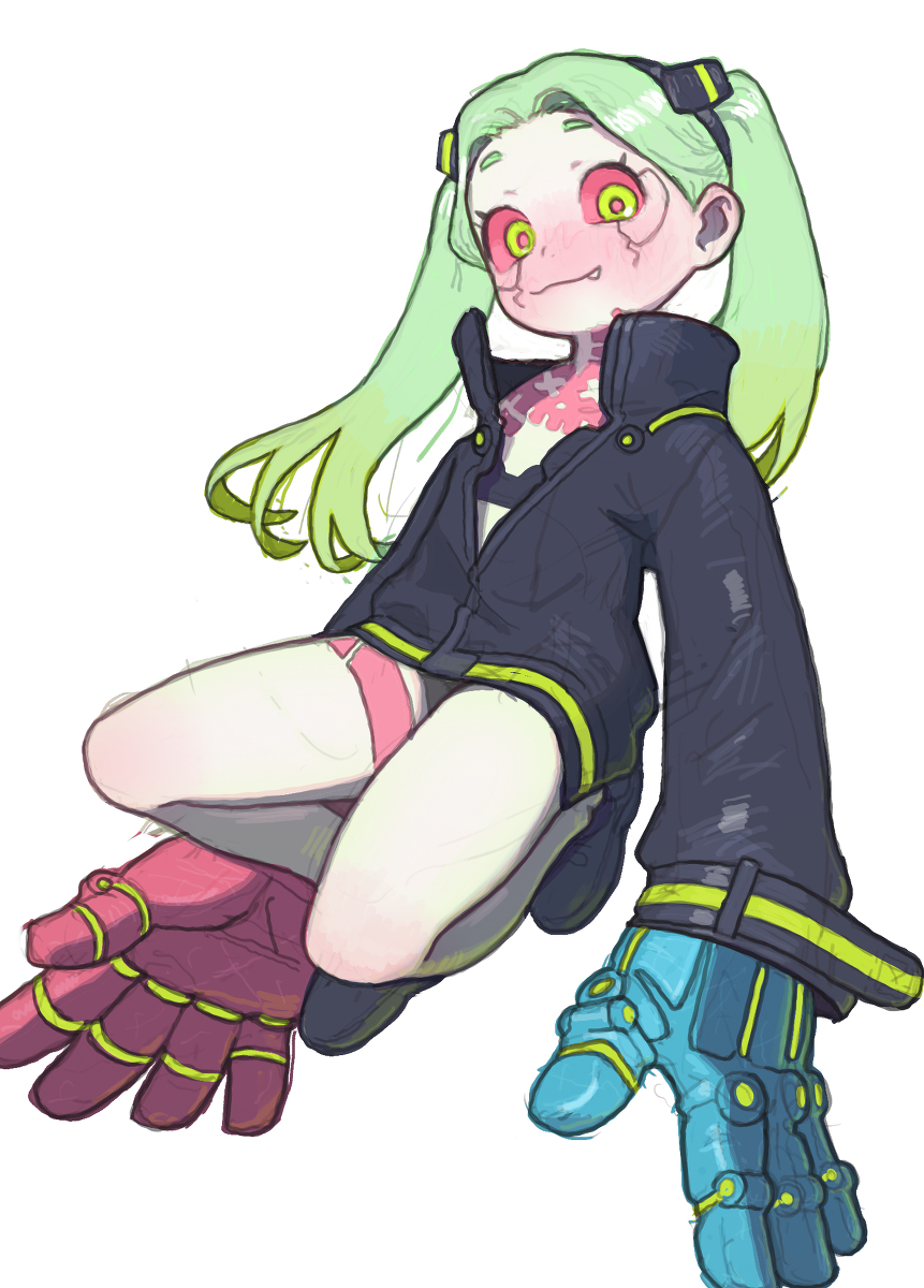 This is a pixiv picture whose title is Rebecca from the Cyberpunk edger.