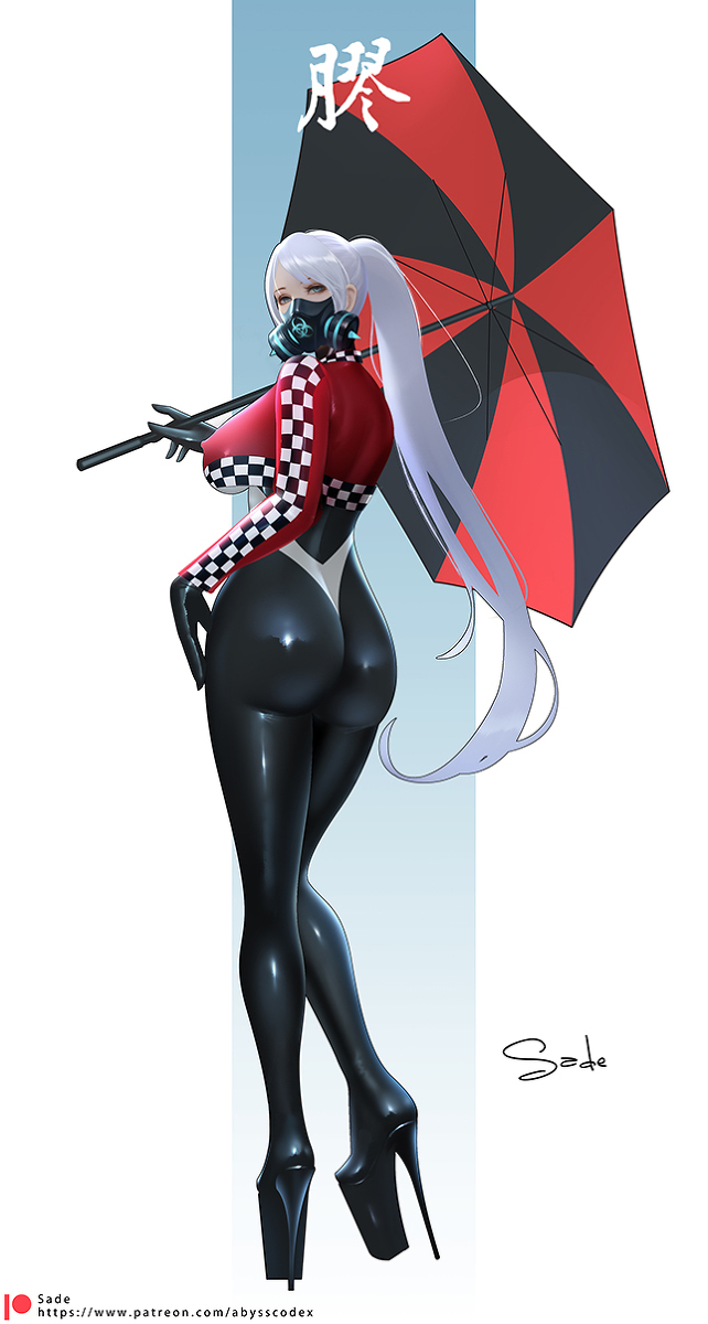 This is a pixiv picture whose title is Latex race queen.